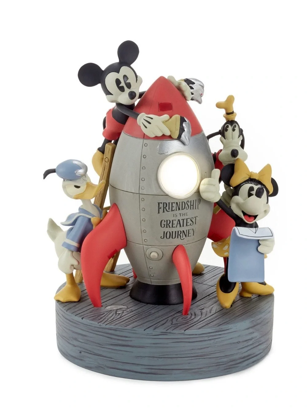 Disney Rocket Friendship Night Light Figurine - Red, Gray, Black, Yellow